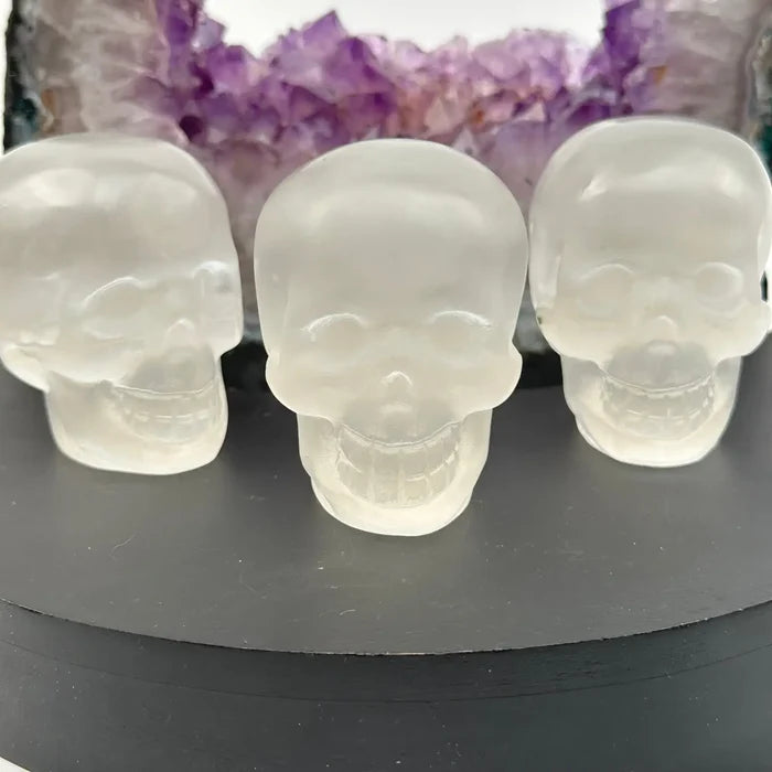 Selenite Skull, Cleansing, Clearing FB1156 💙