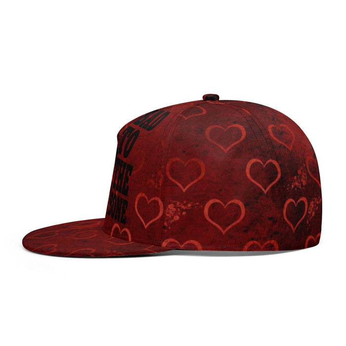 Skull Bad To The Bone Red Hearts Hip-hop Caps - Everything Skull Clothing Merchandise and Accessories