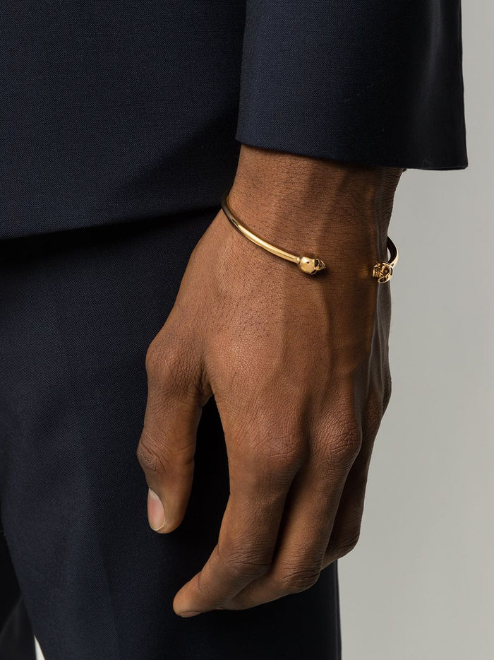 ALEXANDER MCQUEEN Skull Motif Bracelet - MAISONDEFASHION.COM