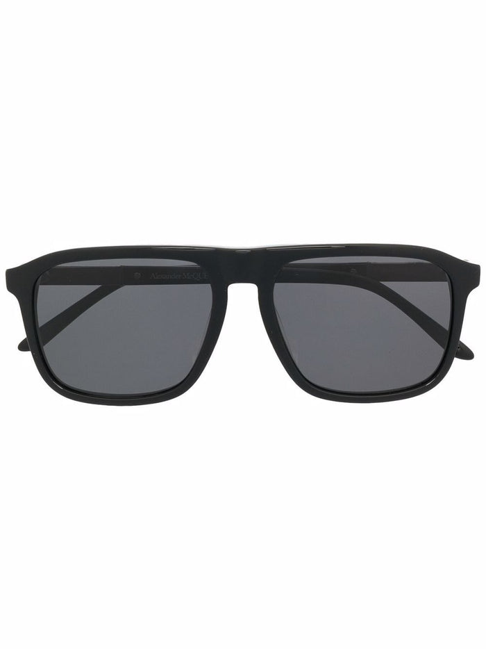 ALEXANDER MCQUEEN Square Sunglasses Black - MAISONDEFASHION.COM