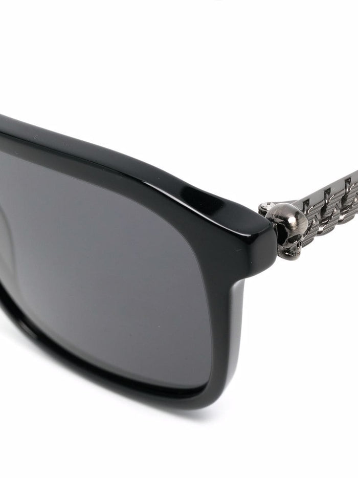 ALEXANDER MCQUEEN Square Sunglasses Black - MAISONDEFASHION.COM