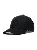 STONE ISLAND  Compass-logo cotton baseball cap Black - MAISONDEFASHION.COM
