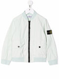 STONE ISLAND KIDS Zip Up Bomber Jacket Green - MAISONDEFASHION.COM