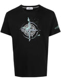 STONE ISLAND Marble One Print T-Shirt Black - MAISONDEFASHION.COM
