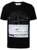 STONE ISLAND SS Logo T-shirt Black - MAISONDEFASHION.COM