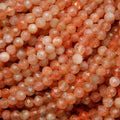 Sunstone · Microfaceted · Round · 2mm, 3mm, 4mm, Bead, Tejas Beads