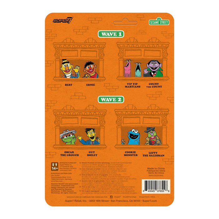 Super 7 ReAction Figures - Sesame Street - Wave 2 - Oscar The Grouch Action Figure (87855) LOW STOCK