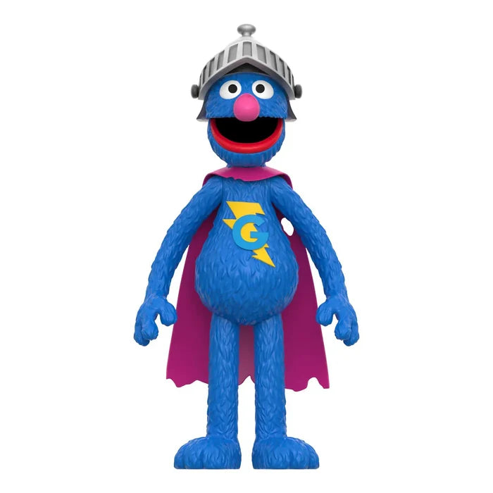Super7 ReAction Figures - Sesame Street - Super Grover (SDCC 1:8 Chase) 3.75 Action Figure (80861) LOW STOCK