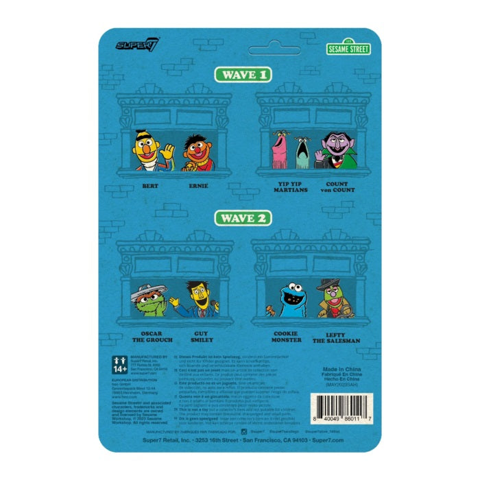 Super7 ReAction Figures - Sesame Street - Wave 2 - Lefty the Salesman Action Figure (86011)