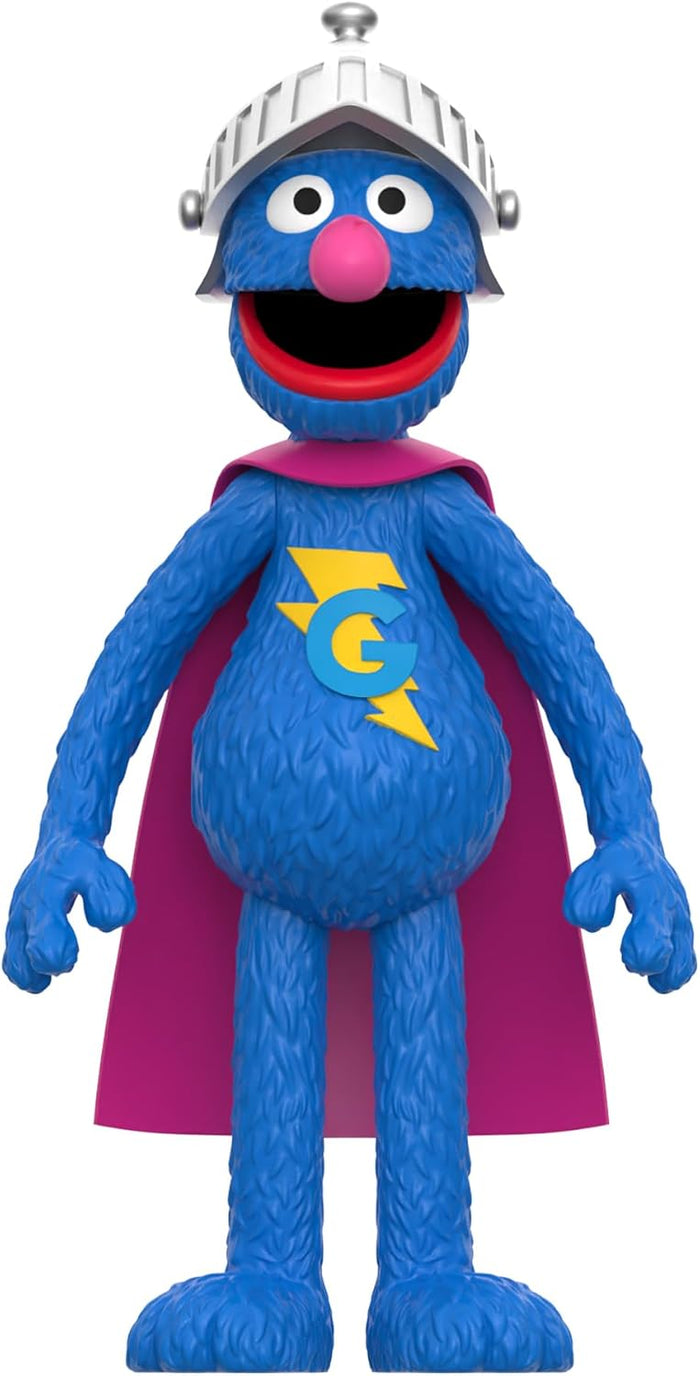Super7 ReAction Figures - Sesame Street - Wave 3 - Super Grover Action Figure (87857) LOW STOCK