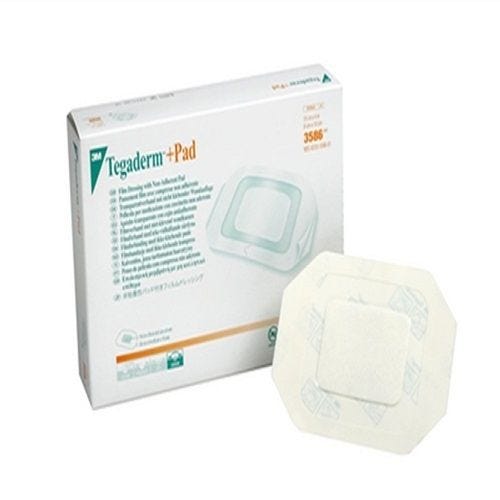 Tegaderm 3589 Composite Dressing Adhesive 3-1/2 X 6 Inch Film 1-3/4 X 4 Inch Pad. Box of 25