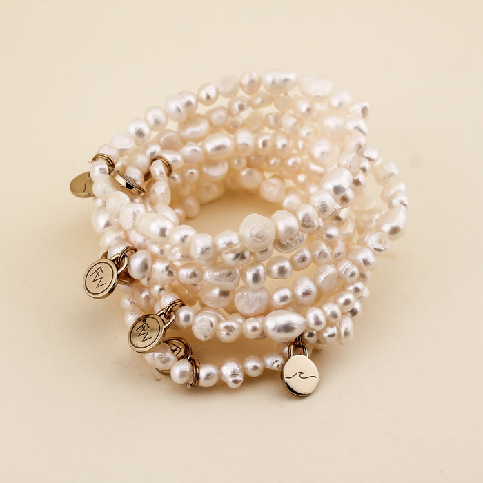 Freshwater Pearl Beaded Bracelet | Freshwater