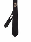 ALEXANDER MCQUEEN Tie Skull Crystal Black - MAISONDEFASHION.COM