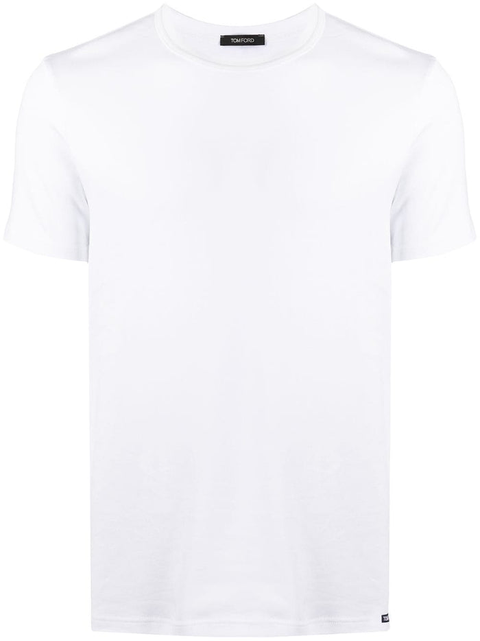 TOM FORD Cotton T-Shirt White - MAISONDEFASHION.COM
