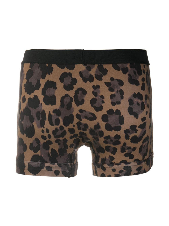 TOM FORD Leopard Print Boxers - MAISONDEFASHION.COM