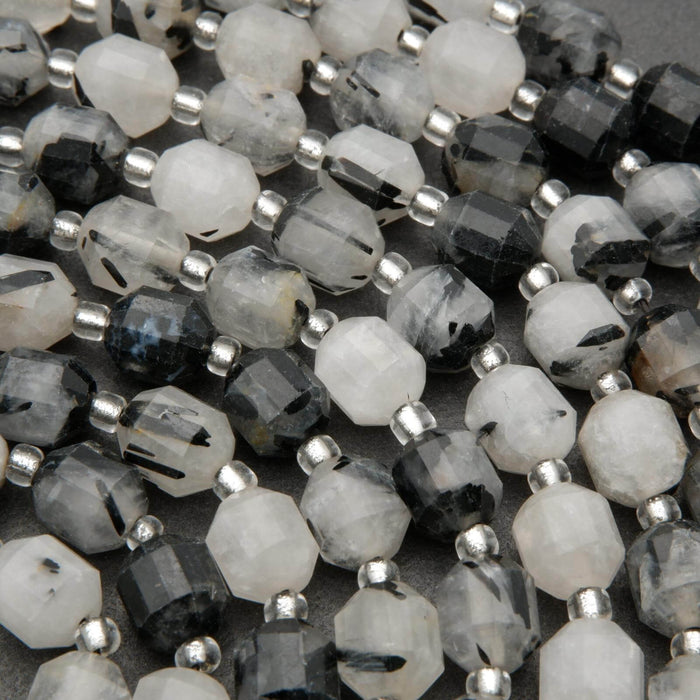 Tourmalated quartz beads.