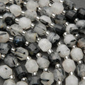 Tourmalated quartz beads.