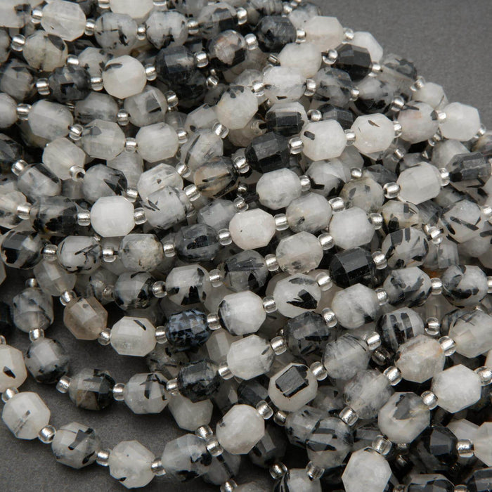 Tourmalated quartz beads.