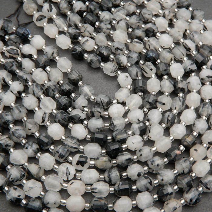 Tourmalated quartz beads.