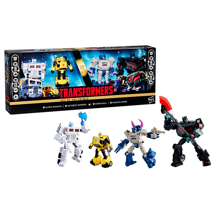 Transformers Age of the Primes Autobots/Decepticons 4-Pack: Bumper, Magnus, Horri-Bull, Nemesis G1374