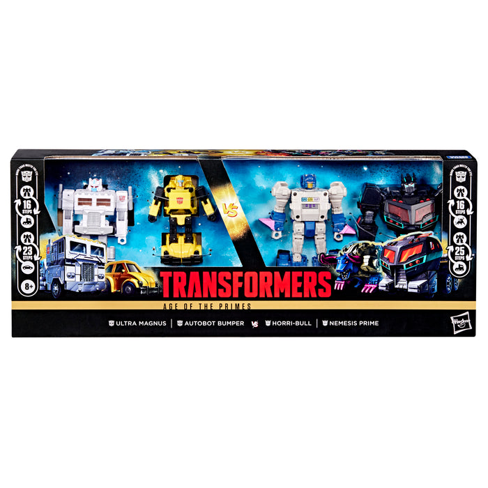 Transformers Age of the Primes Autobots/Decepticons 4-Pack: Bumper, Magnus, Horri-Bull, Nemesis G1374