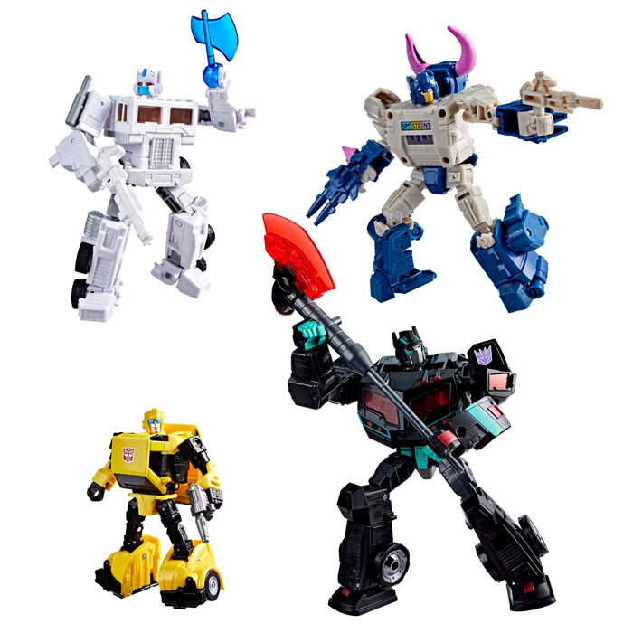 Transformers Age of the Primes Autobots/Decepticons 4-Pack: Bumper, Magnus, Horri-Bull, Nemesis G1374