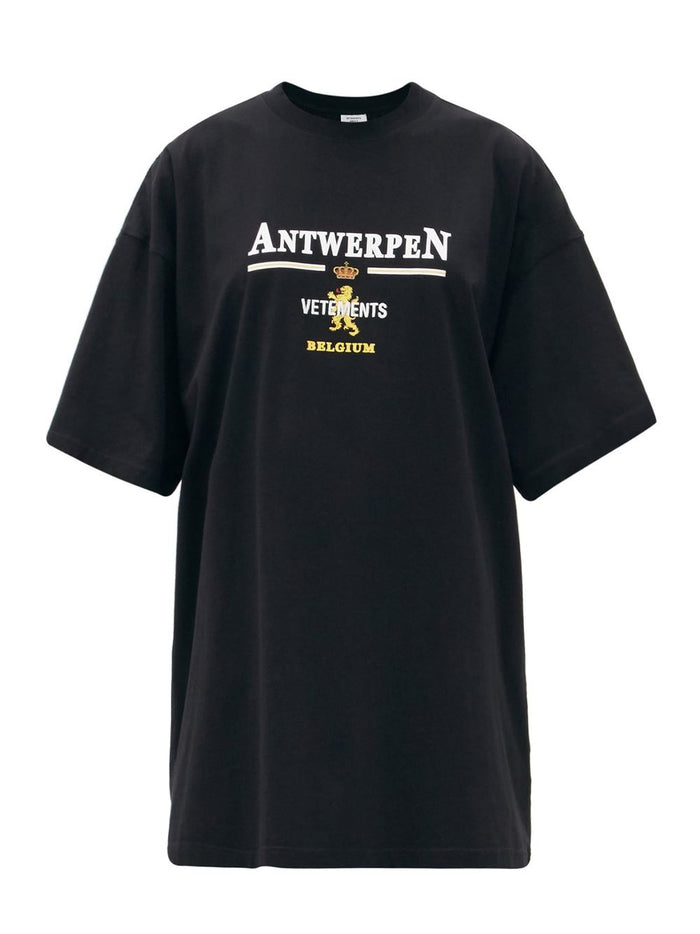 VETEMENTS Antwerp Logo T-shirt Black - Maison De Fashion