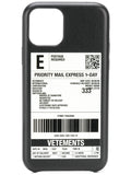 VETEMENTS Delivery Sticker iPhone Pro Case Black - MAISONDEFASHION.COM