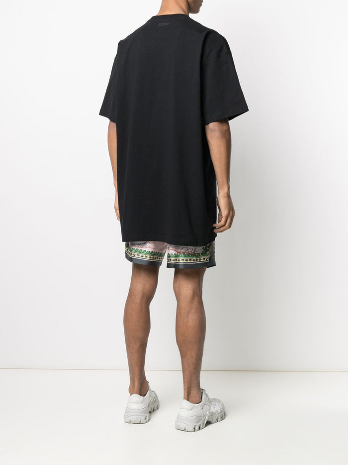 VETEMENTS Friendly Logo-Embroidered T-shirt Black - Maison De Fashion