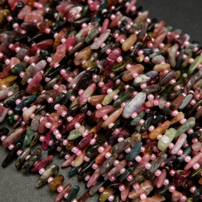 Watermelon Tourmaline Beads.