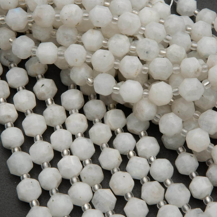 White Moonstone beads.