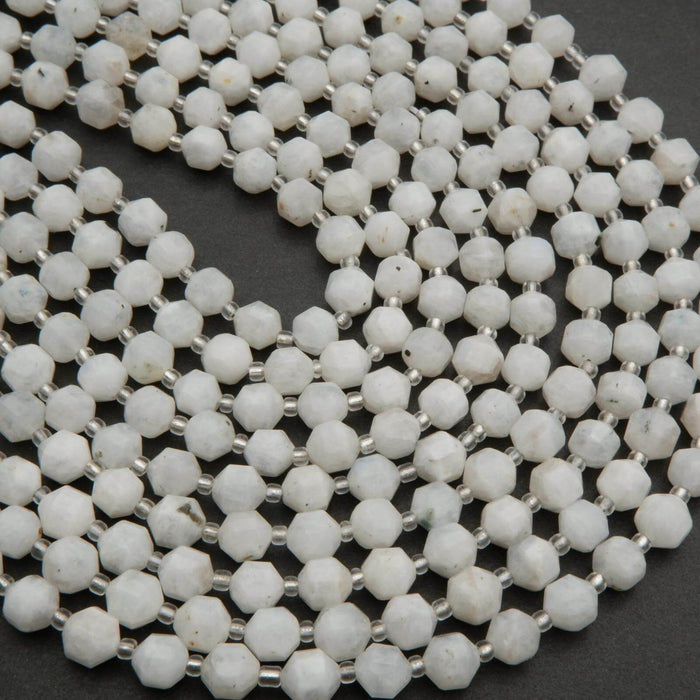 White Moonstone beads.