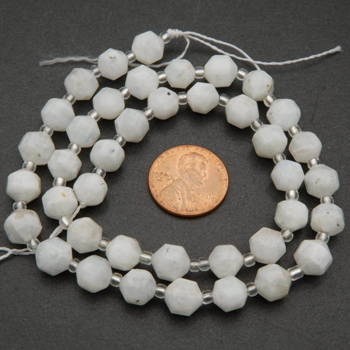 White Moonstone beads.