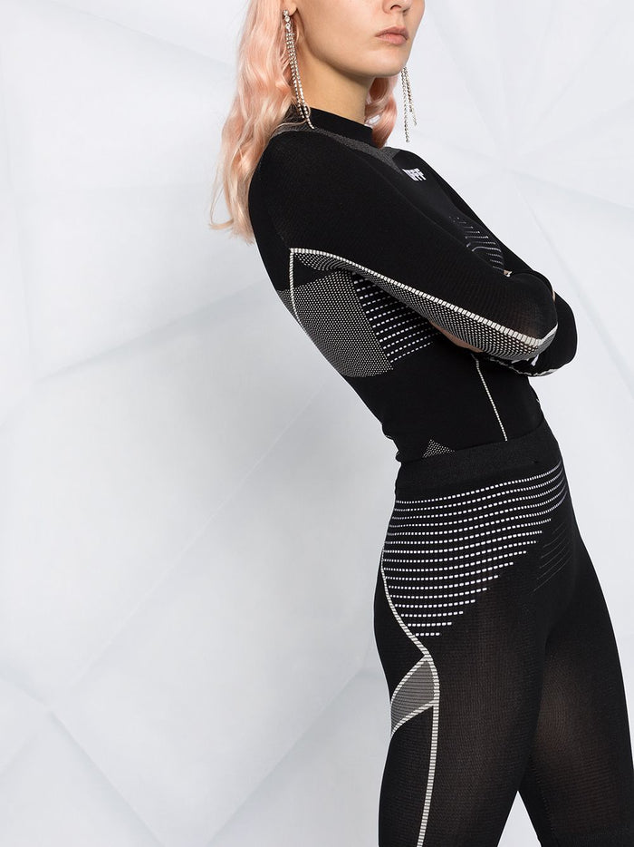 Off-White Women's Logo Print Panelled Cycling Shorts Black - Maison De Fashion